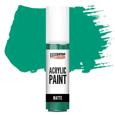 Matná akrylová farba Pentart, 20 ml - tyrkysová