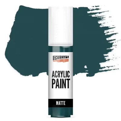 Matná akrylová farba Pentart, 20 ml - tyrkysovo modrá