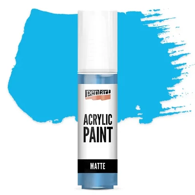 Matná akrylová farba Pentart, 20 ml - bledomodrá