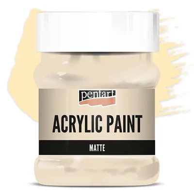Matná akrylová farba Pentart, 230 ml - béžová
