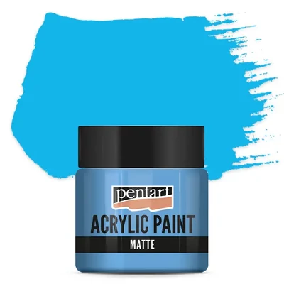Matná akrylová farba Pentart, 50 ml - svetlomodrá
