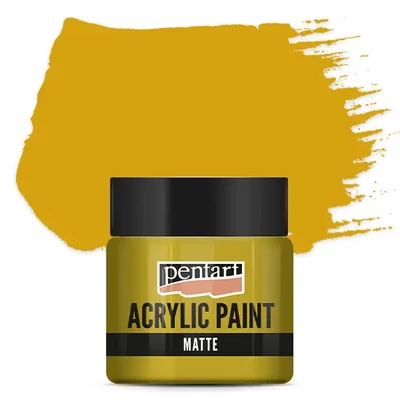 Matná akrylová farba Pentart, 50 ml - okr