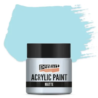 Matná akrylová farba Pentart, 50 ml - ľadovo modrá