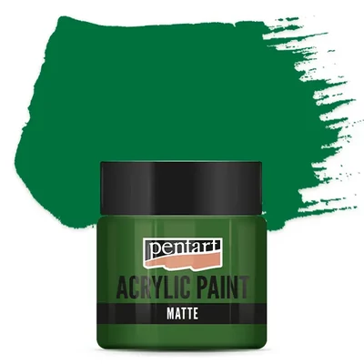 Matná akrylová farba Pentart, 50 ml - zelená