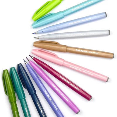 Štetcový popisovač Pentel Brush Sign Pen - v rôznych farbách