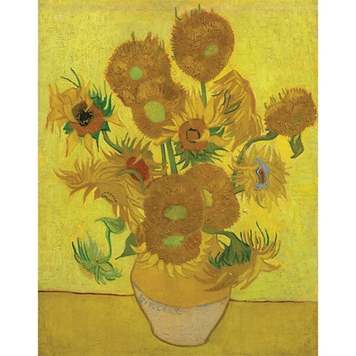 Sada omaľovánok, Slávne majstrovské diela, 28x35,5 cm – Slnečnice, Van Gogh