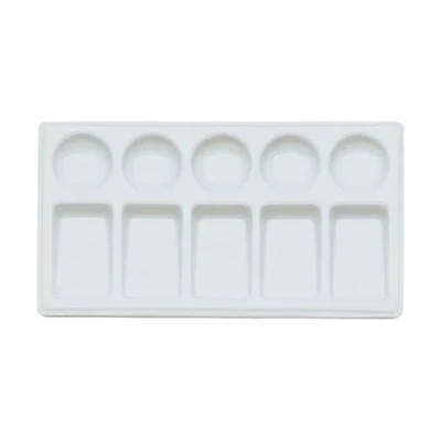 Paleta na maľovanie porcelánu - 11x19,5 cm, štvorcová