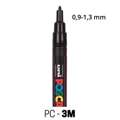 Sada popisovačov UNI POSCA PC-3M - 8 ks, pastel