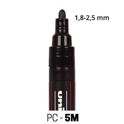 Popisovač UNI POSCA PC-1M 1,8-2,5 mm - v rôznych farbách