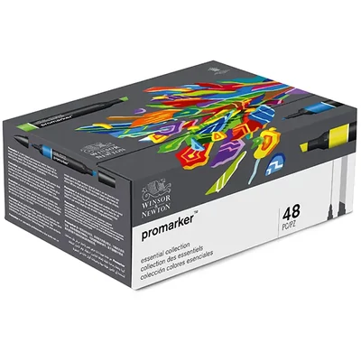 Sada alkoholových fixiek ProMarker - 48 ks, Essential shades