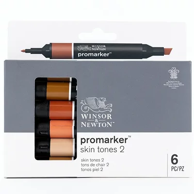 Sada alkoholových popisovačov ProMarker - 6 ks, skin tones set 2