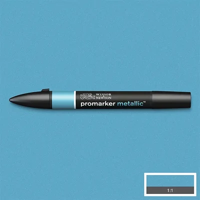 Obojstranný alkoholový popisovač ProMarker Metallic - blue