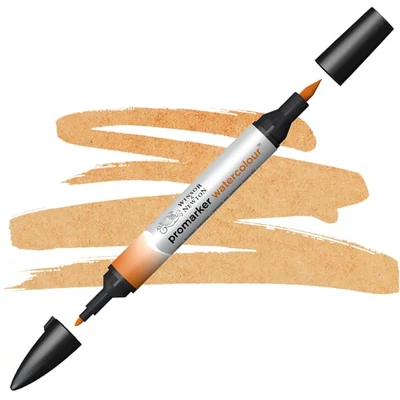 Obojstranný akvarelový popisovač Promarker Watercolor - 074, burnt sienna