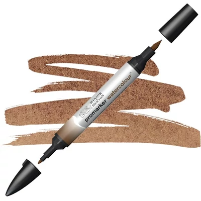 Obojstranný akvarelový popisovač Promarker Watercolor - 076, burnt umber