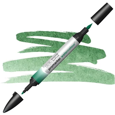 Obojstranný akvarelový popisovač Promarker Watercolor - 312, Hooker's green dark