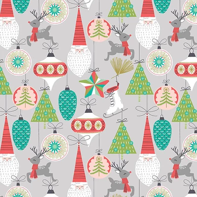 Patchworková tkanina - Free Spirit - Fa la la by Maude Asbury 015XGREY