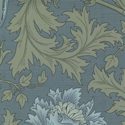 Patchworková tkanina - Moda - Barbara Brackman by Best of Morris 2021 8366-14 blue black