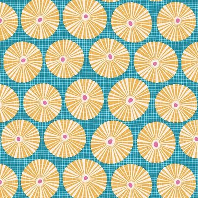 Patchworková tkanina - Tilda Cotton Beach - Limpet shell teal 100338