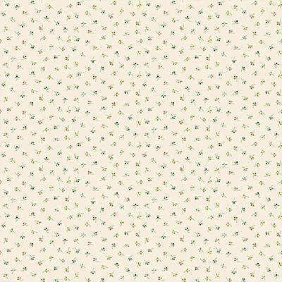 Patchworková tkanina - Makower - Amelia Bud cream 2512-Q