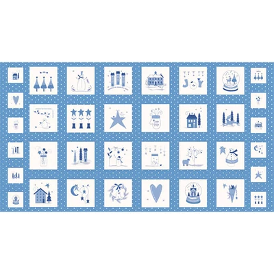 Patchworková tkanina - Moda - Crystal Lane by Bunny Hill Designs 2980-12, Panel, 60cm