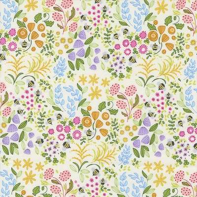 Patchworková tkanina - Moda - Wild Blossom by Robin Pickens 48735-11