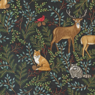Patchworková tkanina - Moda - Woodland Winter by Deb Strain 56090-17
