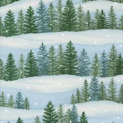 Patchworková tkanina - Moda - Woodland Winter by Deb Strain 56091-12
