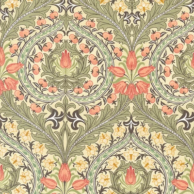 Patchworková tkanina - Moda - Barbara Brackman by Best of Morris Meadow 8372-11