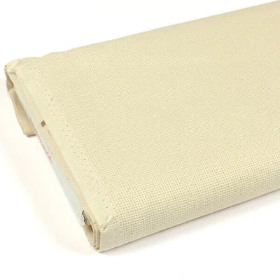 Kongré, krížikové vyšívacie plátno Aida, 14 count, šírka 150 cm - ecru, 10 cm