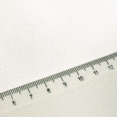Vyšívacie plátno, Linda, 27 count, šírka 140 cm - biele, 10 cm