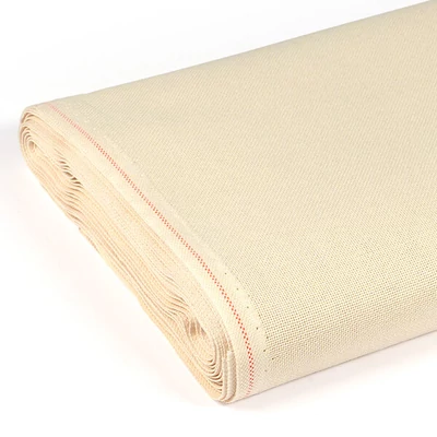 Vyšívacie plátno, Linda, 27 count,  šírka 140 cm - ecru, 10 cm