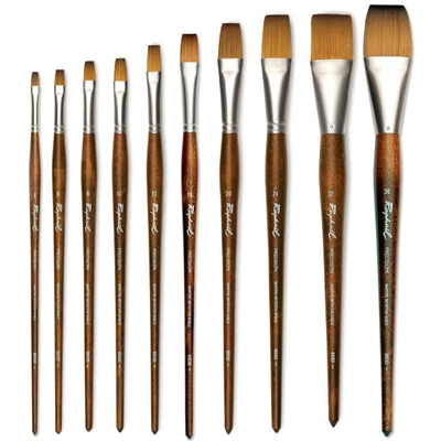 Plochý štetec s dlhými štetinami Raphael Precision 8930  - rôzne veľkosti