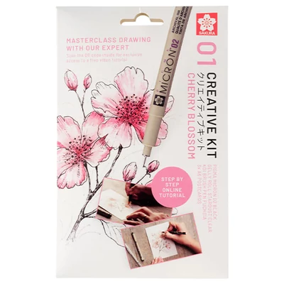 Sada na kreslenie Sakura Creative kit - Cherry Blossom