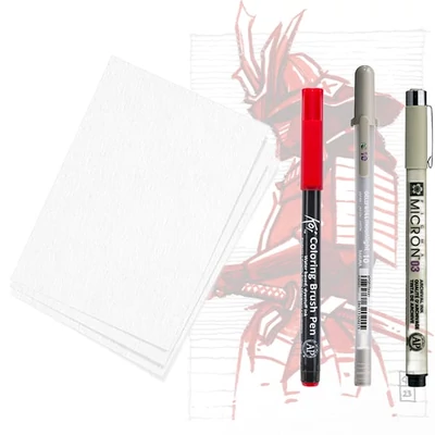 Sada na kreslenie Sakura Creative kit - Samurai