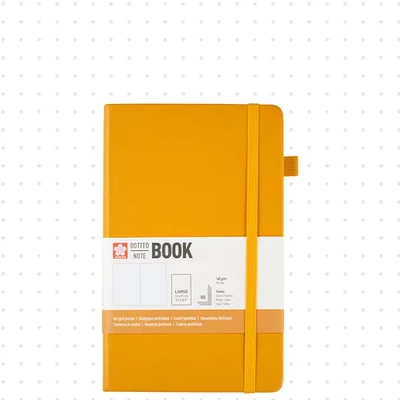 Sakura Dotted Note Book bodkovaný zápisník - 13x21 cm, japanese kerria