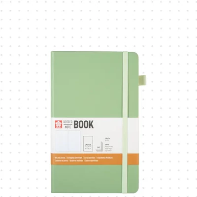 Sakura Dotted Note Book bodkovaný zápisník - 13x21 cm, pale patina
