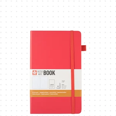 Sakura Dotted Note Book bodkovaný zápisník - 13x21 cm, plum blossom