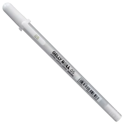 Gélové pero Sakura Gelly Roll Basic, 05 (0,3mm) - white