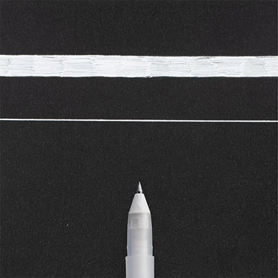 Gélové pero Sakura Gelly Roll Basic, 05 (0,3mm) - white