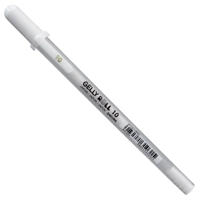 Gélové pero Sakura Gelly Roll Basic, 10 (0,5 mm) - white