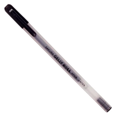 Gélové pero Sakura Gelly Roll Basic, 06 (0,3 mm) - čierne