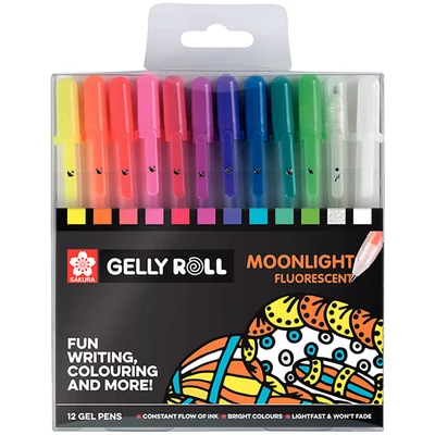 Sada gélových pier Sakura Gelly Roll Moonlight - 12 ks