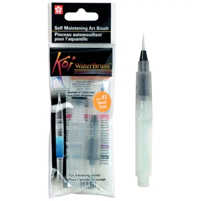 Štetec s nádržkou na vodu Sakura Koi, 4 ml - guľatý, S