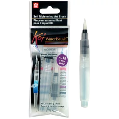 Štetec s nádržkou na vodu Sakura Koi, 4 ml - guľatý, L