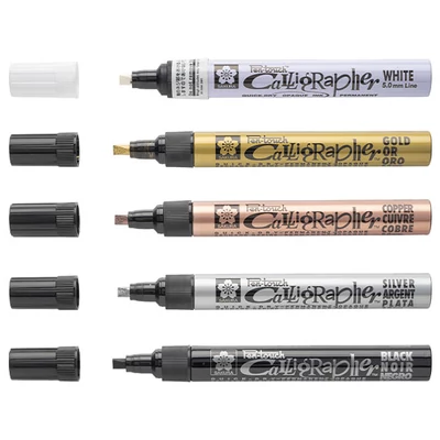 Kaligrafický lakový popisovač Sakura Pen-Touch Calligrapher, medium (5 mm) - v rôznych farbách