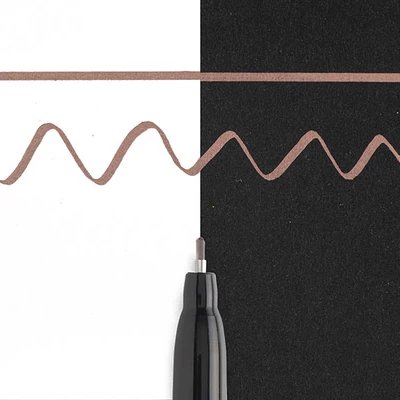 Lakový kaligrafický popisovač Sakura Pen-Touch Calligrapher, jemná (1,8 mm) - copper
