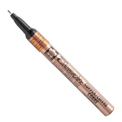 Lakový kaligrafický popisovač Sakura Pen-Touch Calligrapher, jemná (1,8 mm) - copper