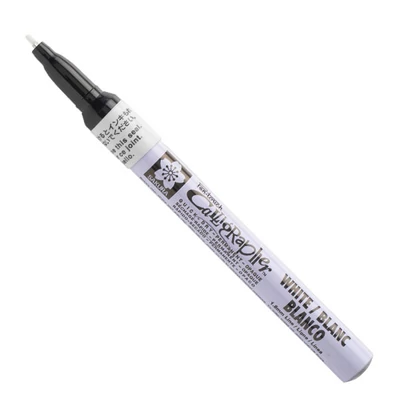 Lakový popisovač na kaligrafiu Sakura Pen-Touch Calligrapher, fine (1,8 mm) - white