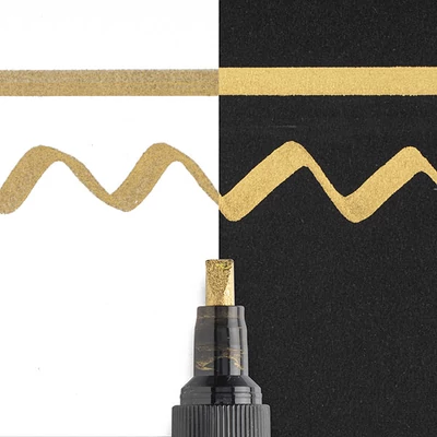 Lakový popisovač na kaligrafiu Sakura Pen-Touch Calligrapher, medium (5 mm) - gold