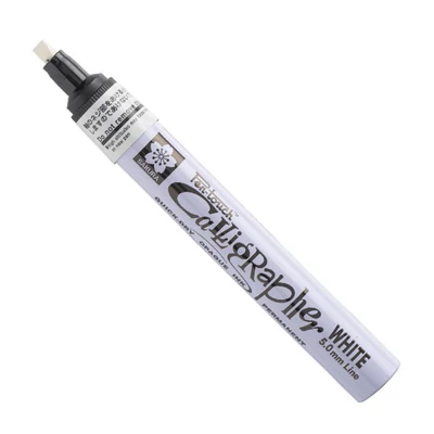 Kaligrafický lakový popisovač Sakura Pen-Touch Calligrapher, medium (5 mm) - white
